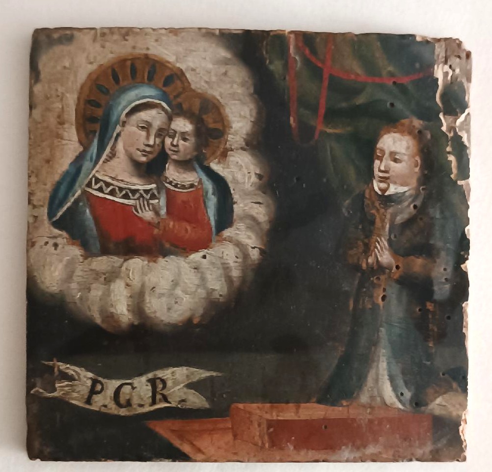 Piccolo dipinto su tavola ,ex voto ,XVIII secolo,scuola italiana0-photo-2
