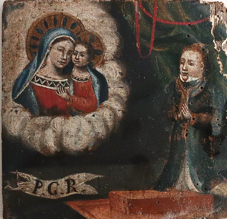 Piccolo dipinto su tavola ,ex voto ,XVIII secolo,scuola italiana0-photo-3