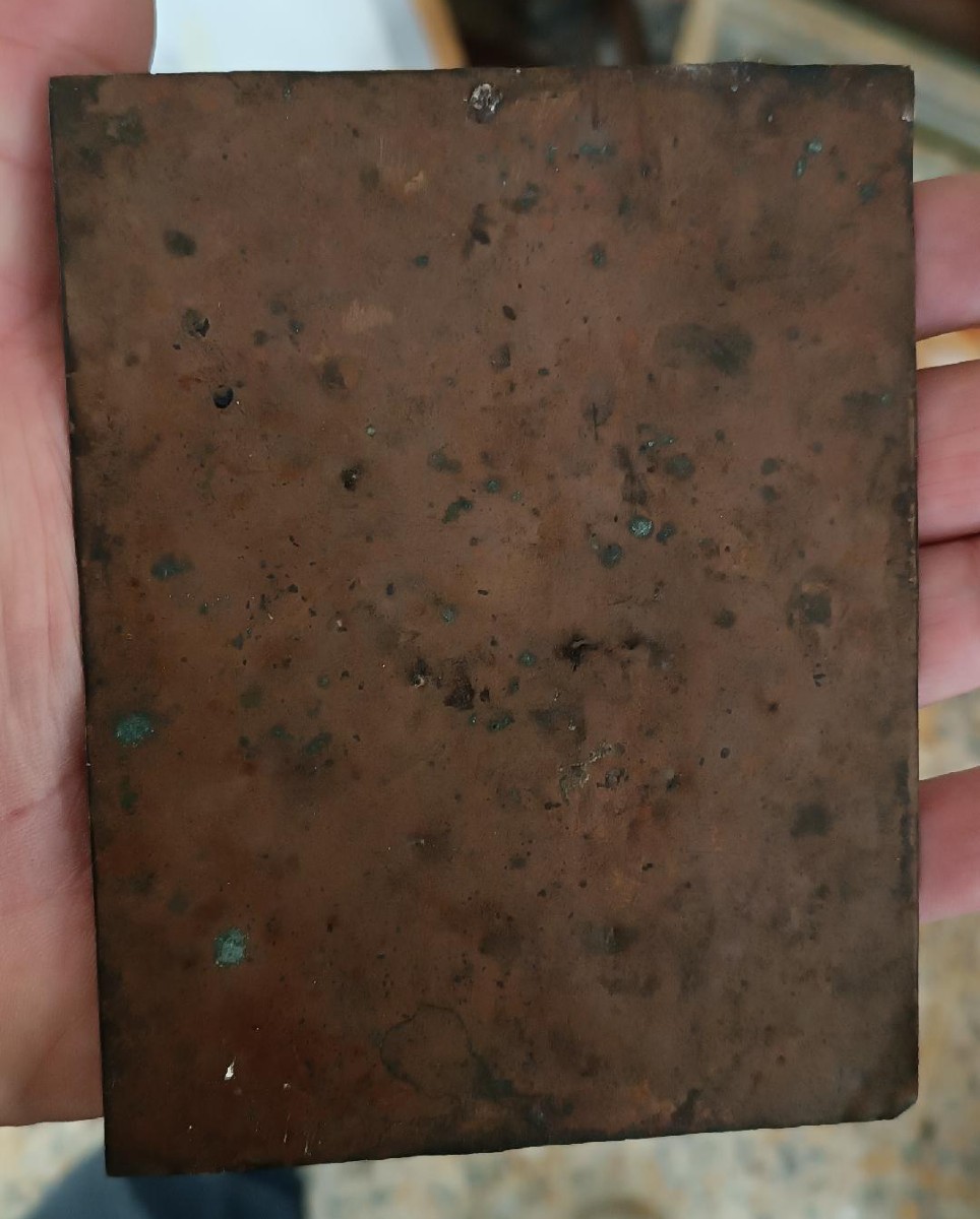 Antico dipinto su rame raffigurante Maria Vergine XVII\XVIII secolo-photo-2