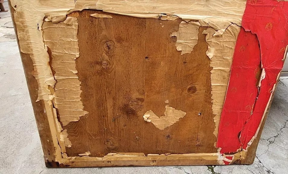 Grande Specchiera Carlo X antica Legno Dorata Oro Zecchino Originale-photo-3