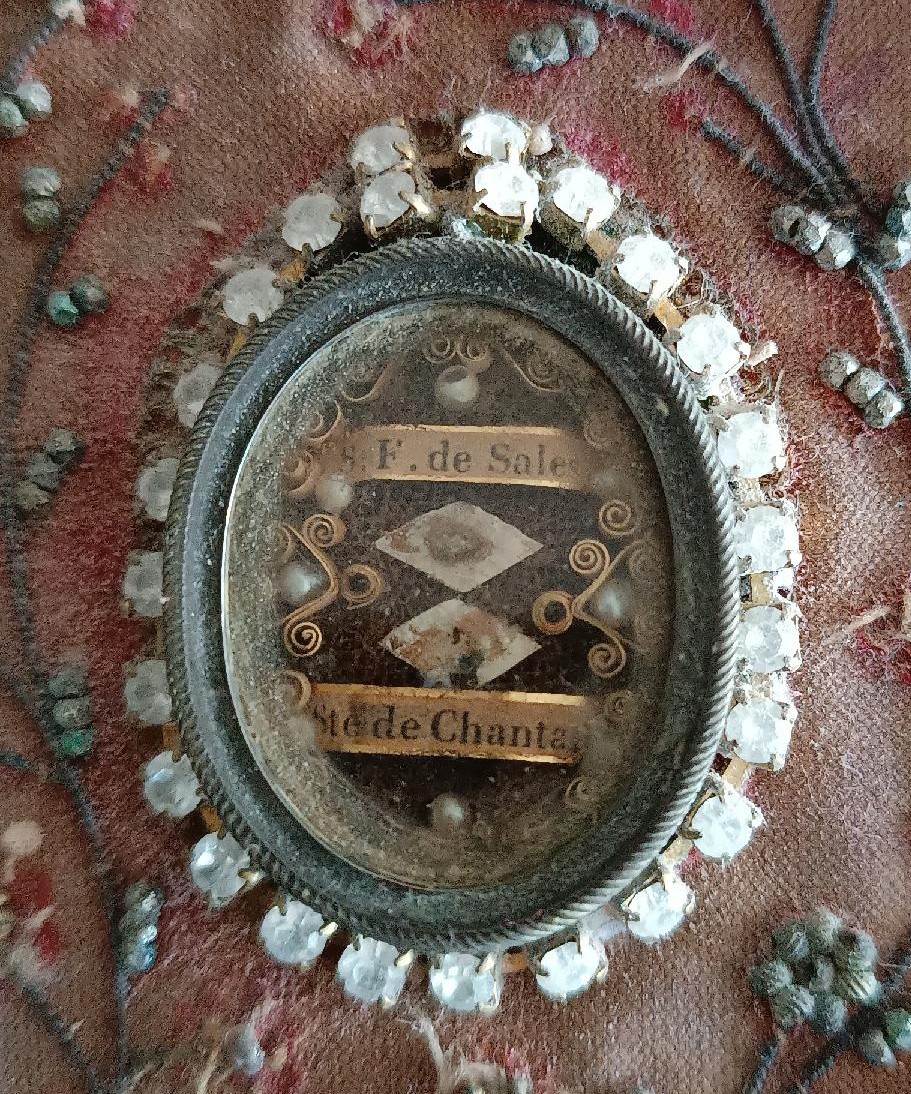 Antico Reliquiario in argento con reliquie 20x17 cm-photo-2