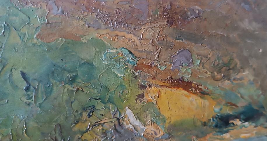 Dipinto olio su cartone datato non firmato fine XIX secolo ,scuola italiana-photo-2