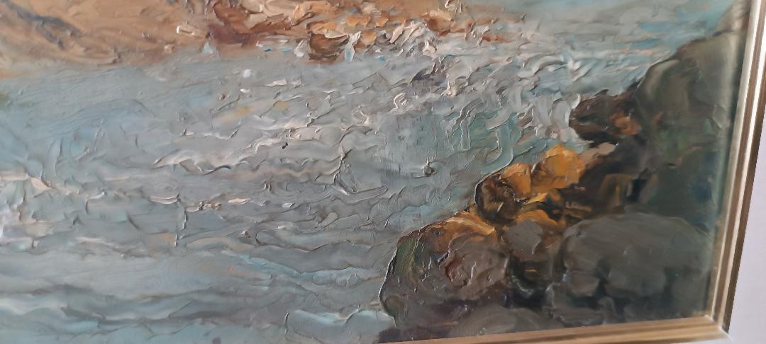 Dipinto olio su cartone datato non firmato fine XIX secolo ,scuola italiana-photo-4