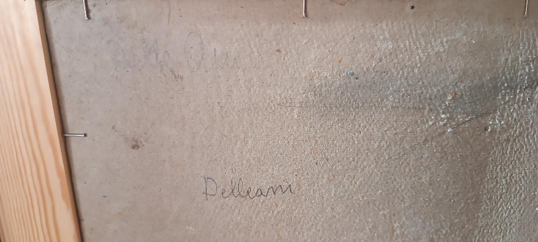 Dipinto olio su cartone datato non firmato fine XIX secolo ,scuola italiana-photo-7