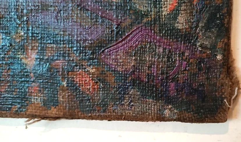 Olio su tela "piazzetta Siracusa" FERRUCCIO FERRI -mostra golfo la spezia 1940-photo-5