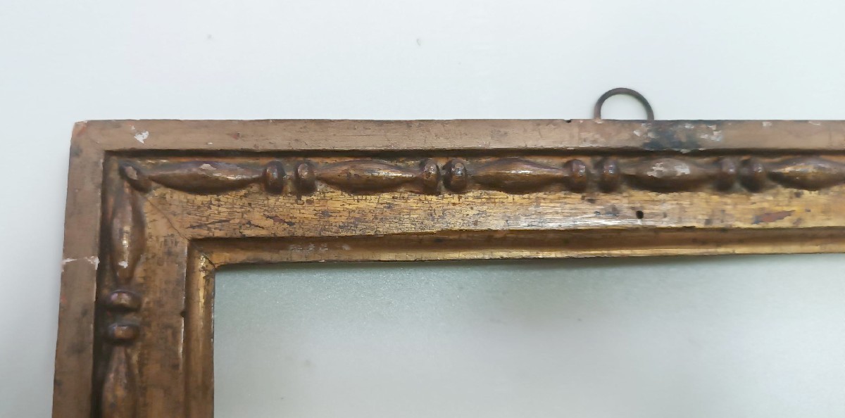 Cornice antica in legno dorato - Luigi XVI Italia del nord-photo-4