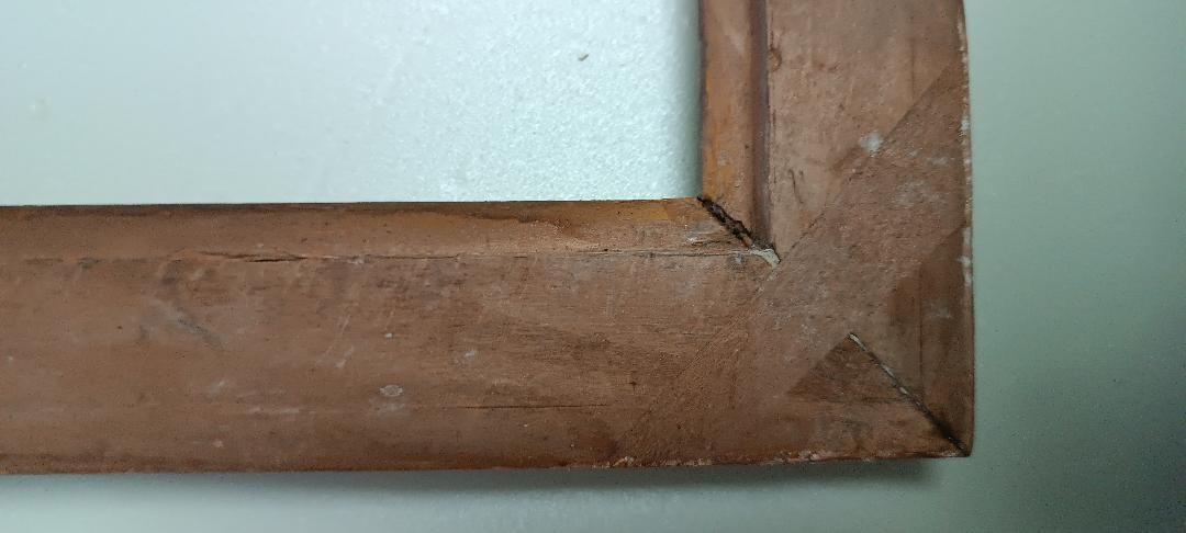 Cornice antica in legno dorato - Luigi XVI Italia del nord-photo-4