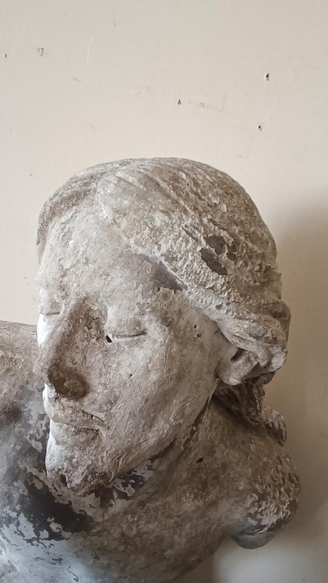 Grande torso cristo in gesso XVI secolo-photo-8