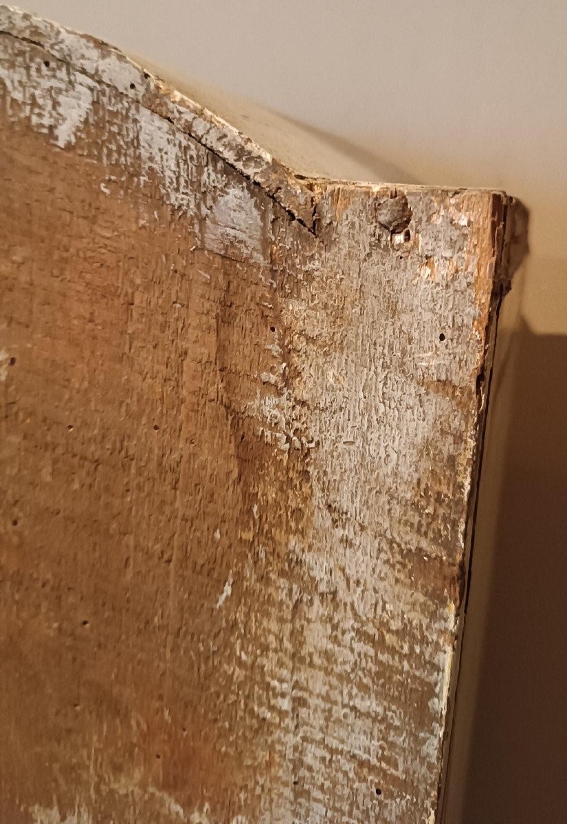 Teca vetrinetta in legno laccato e dorato XVIII secolo-photo-4