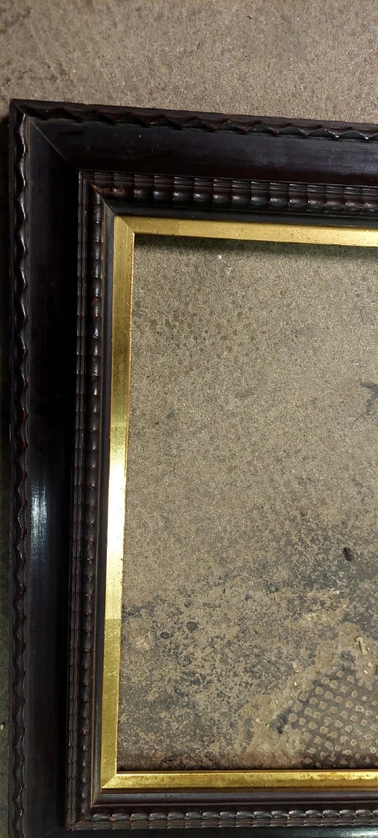 Cornice Guilloche Legno Ebanizzato fine 800-photo-4