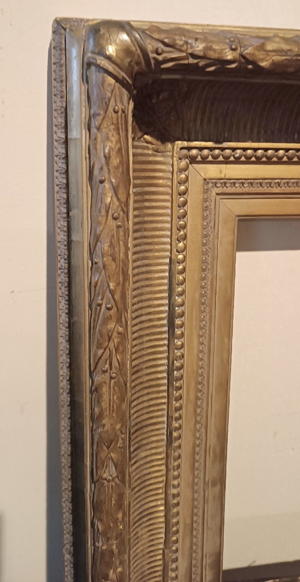 Cornice antica legno dorato-photo-1