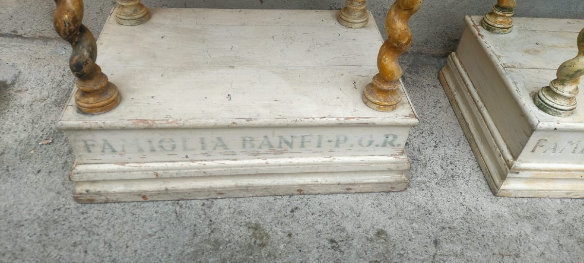 Coppia di piccole consolle laccate XVIII secolo-photo-3