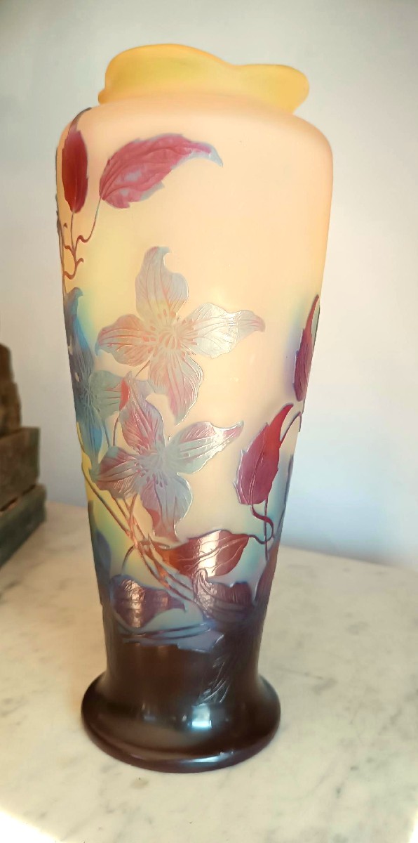 Grande vaso Gallé , un cammeo, Nancy, fine XIX/inizio XX secolo-photo-5