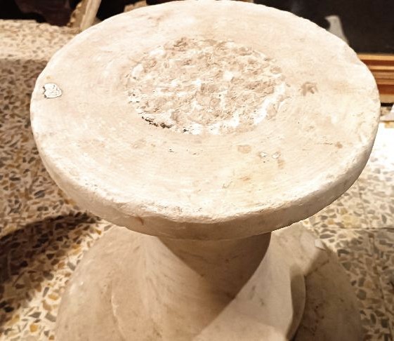 Base in marmo bianco carrara antico-photo-2