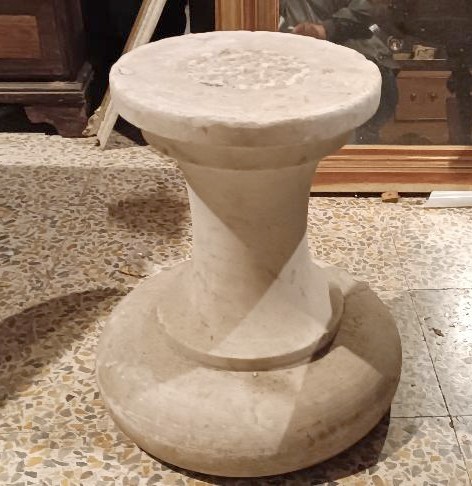 Base in marmo bianco carrara antico-photo-3