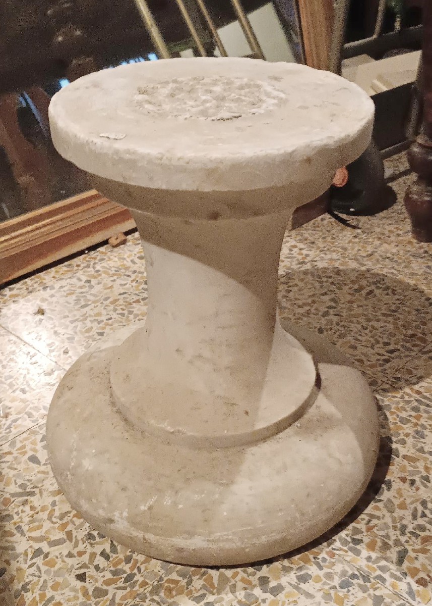 Base in marmo bianco carrara antico-photo-4