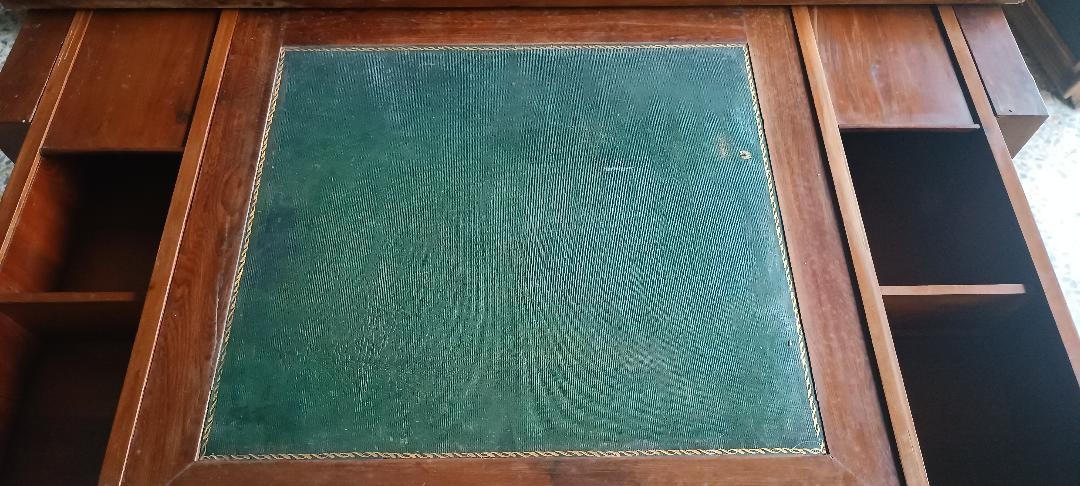 Antico tavolino scrittoio - piano scorrevole - mogano - Luigi XVI-photo-4