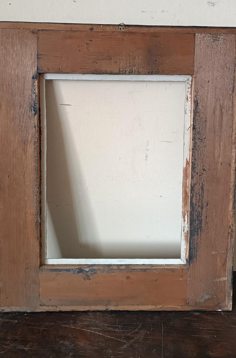 cornice antica guilloche' XIX secolo-photo-4