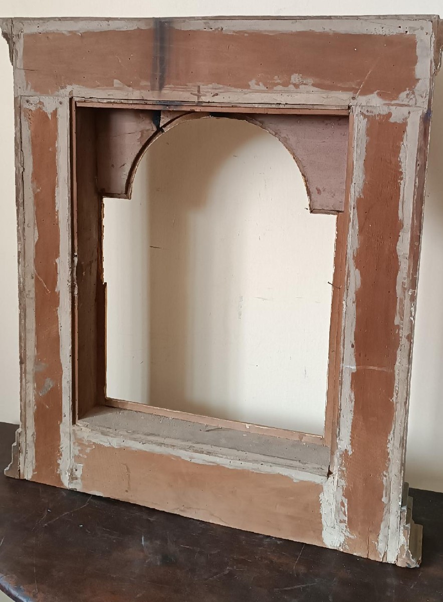 Antica Edicola ,  Cornice laccata e dorata XVIII secolo-photo-7