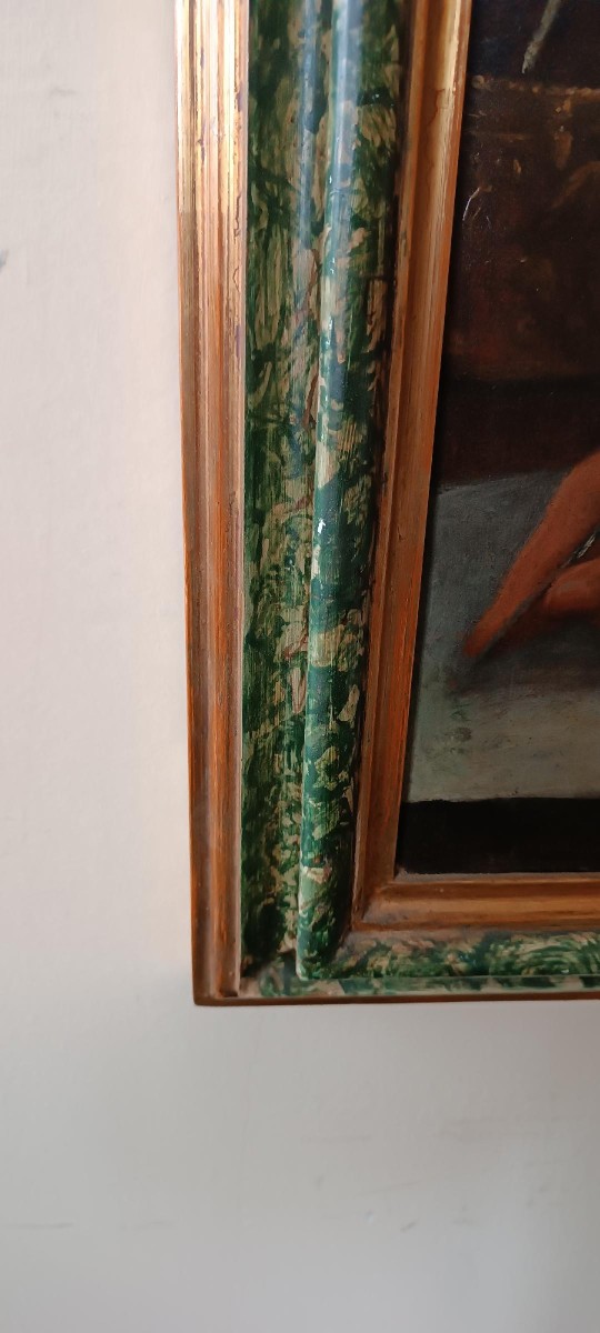 Antico dipinto ritratto di magistrato fine XVII inizi XVIII secolo-photo-6