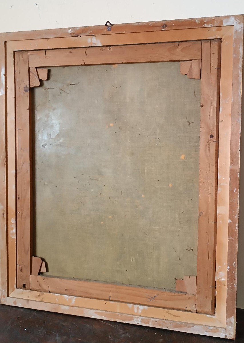 Antico dipinto ritratto di magistrato fine XVII inizi XVIII secolo-photo-7