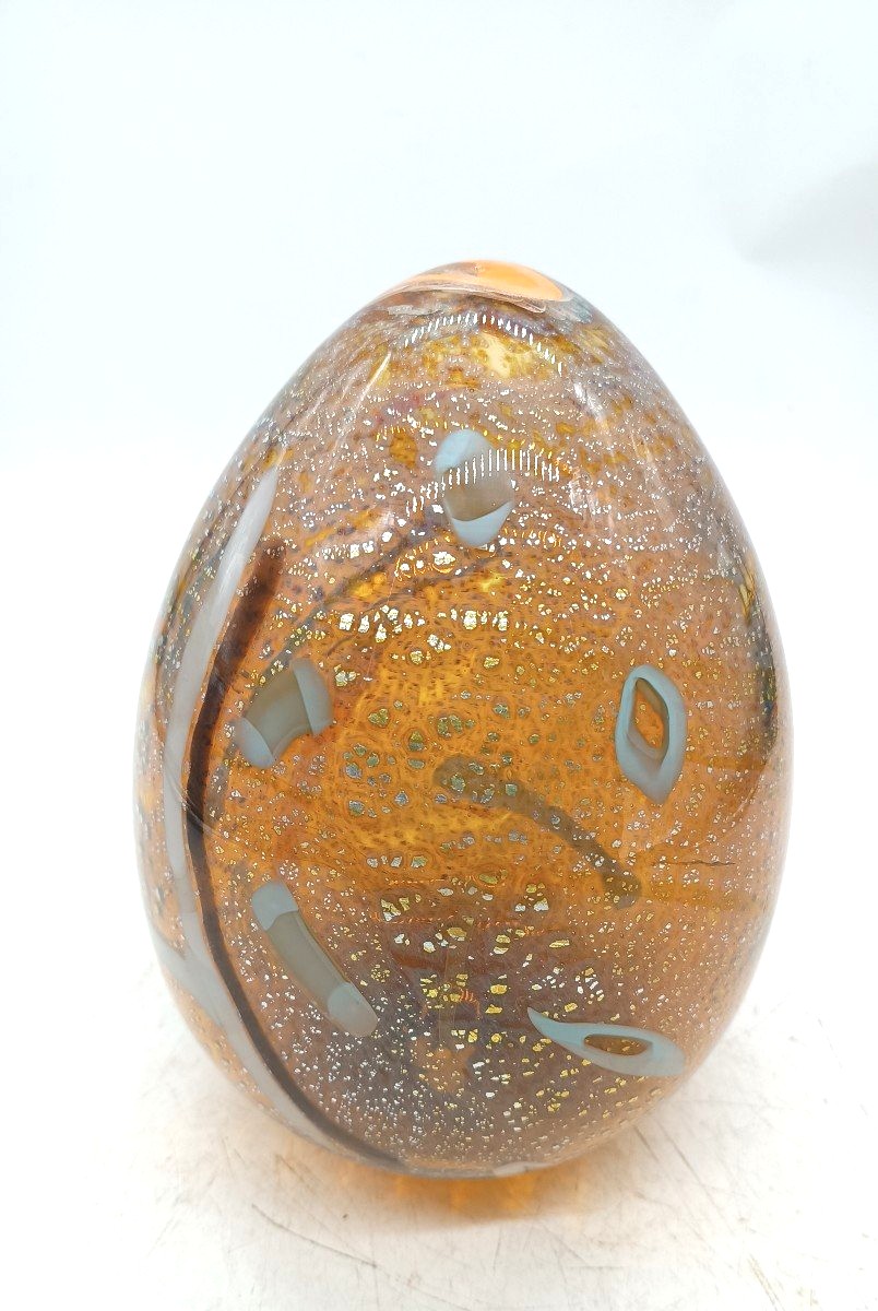 Grande uovo vetro murano anni 60-photo-2