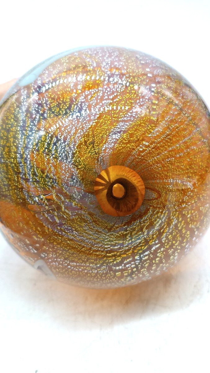 Grande uovo vetro murano anni 60-photo-3