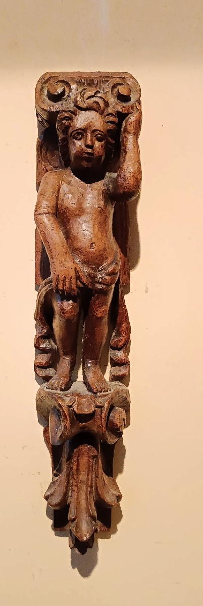 cariatide in legno scolpito, XVII secolo-photo-2