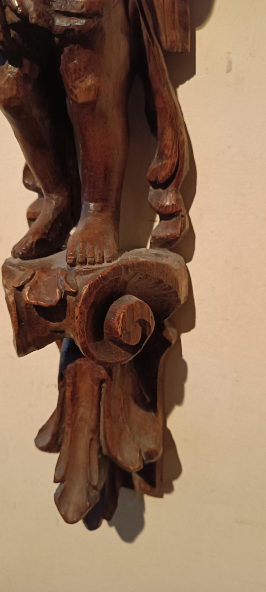 cariatide in legno scolpito, XVII secolo-photo-3