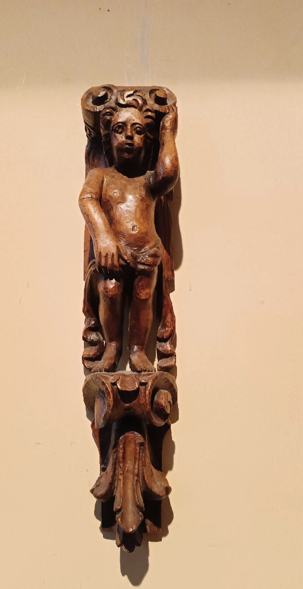 cariatide in legno scolpito, XVII secolo-photo-6