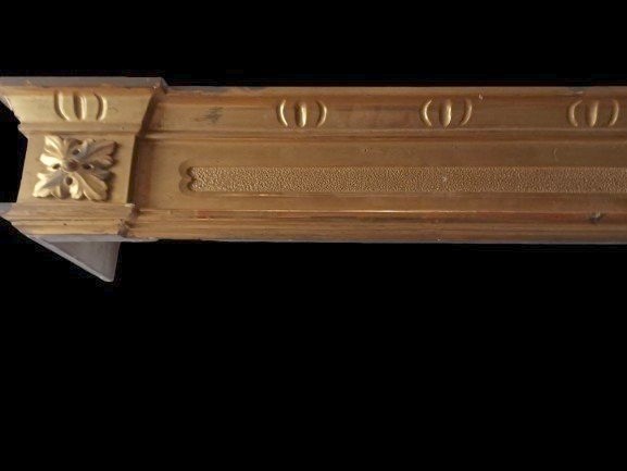 Coppia mantovane in legno dorato XIX secolo-photo-2