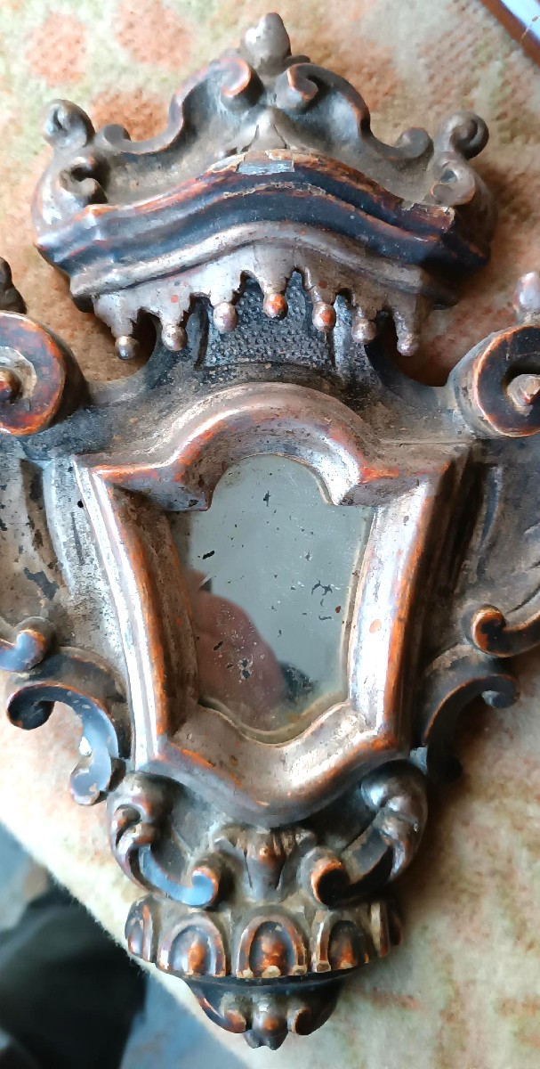 Antica coppia di cornici Barocche - italia fine XVII inizi XVIII secolo-photo-3