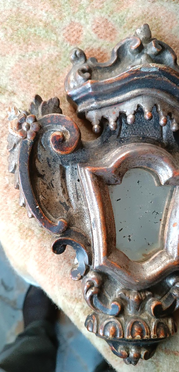 Antica coppia di cornici Barocche - italia fine XVII inizi XVIII secolo-photo-5