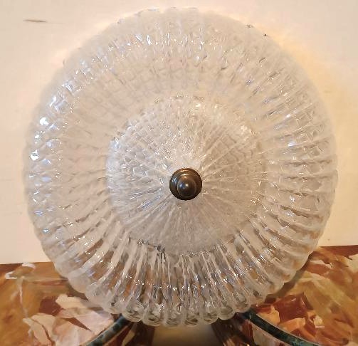 Plafoniera anni 50 lampada da soffitto murano Barovier e toso anni 50-photo-2