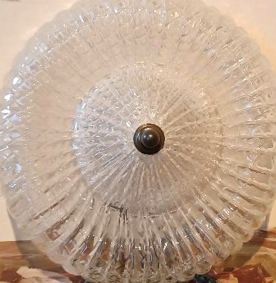 Plafoniera anni 50 lampada da soffitto murano Barovier e toso anni 50-photo-3