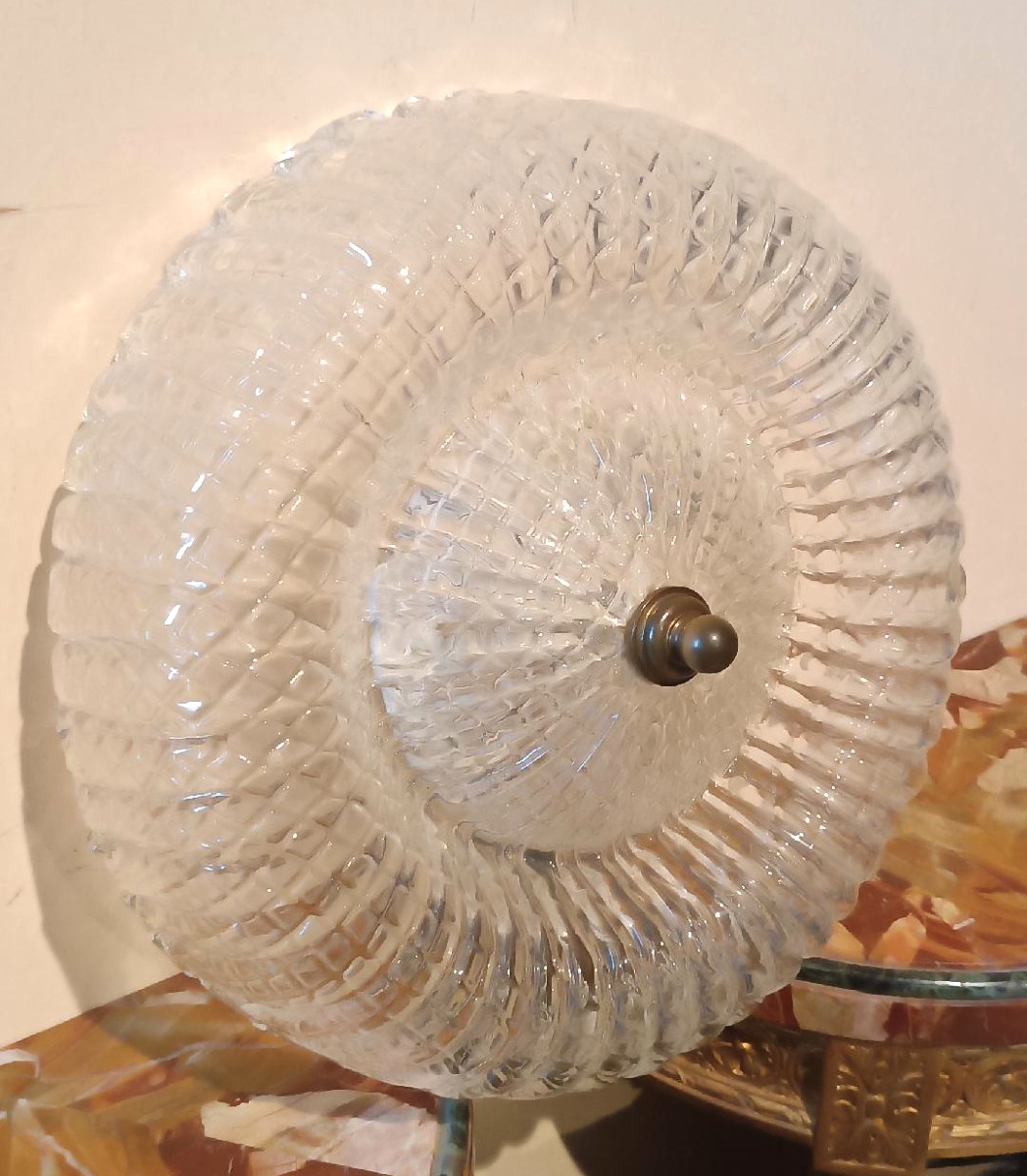 Plafoniera anni 50 lampada da soffitto murano Barovier e toso anni 50-photo-1