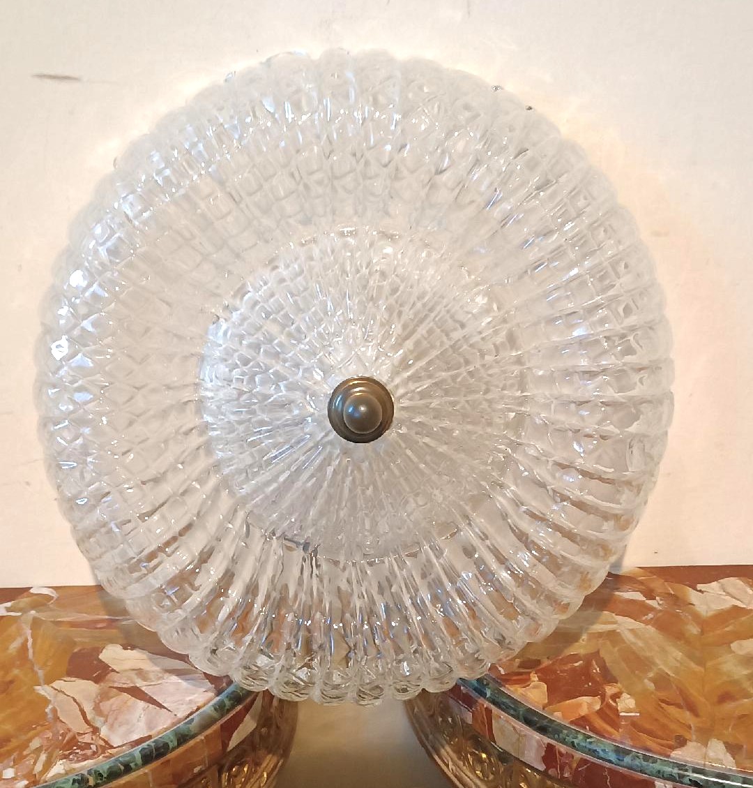 Plafoniera anni 50 lampada da soffitto murano Barovier e toso anni 50