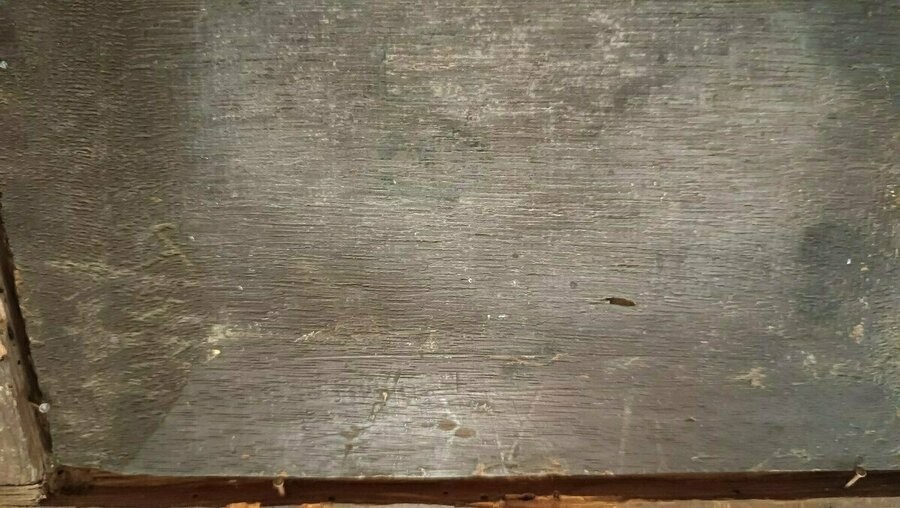 Coppia dipinti antichi su legno, paesaggio bucolico-photo-4