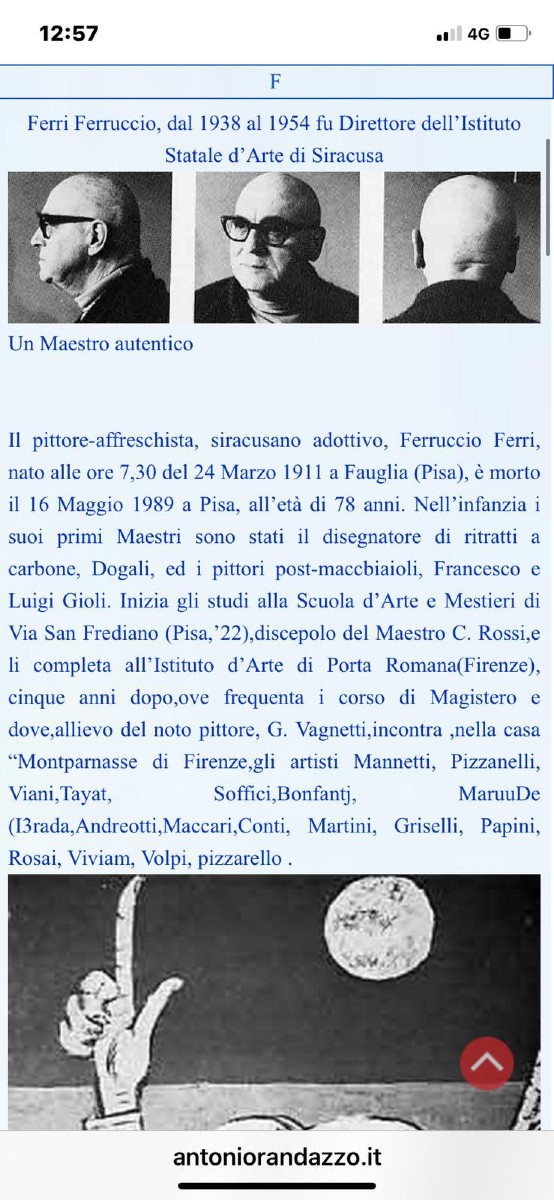 GRANDE Olio su TAVOLA FERRUCCIO FERRI -1940 - "IL CIECO" PUBBLICATO-photo-2