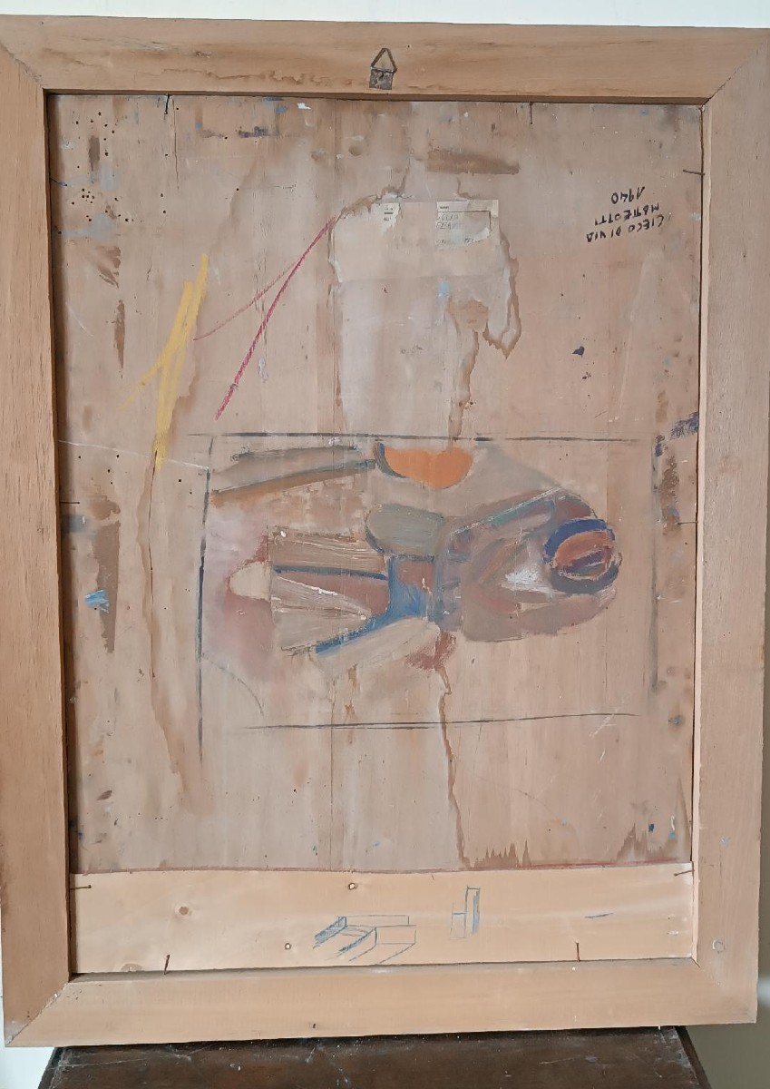 GRANDE Olio su TAVOLA FERRUCCIO FERRI -1940 - "IL CIECO" PUBBLICATO-photo-3