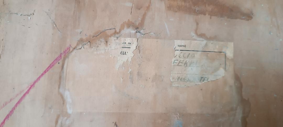 GRANDE Olio su TAVOLA FERRUCCIO FERRI -1940 - "IL CIECO" PUBBLICATO-photo-4