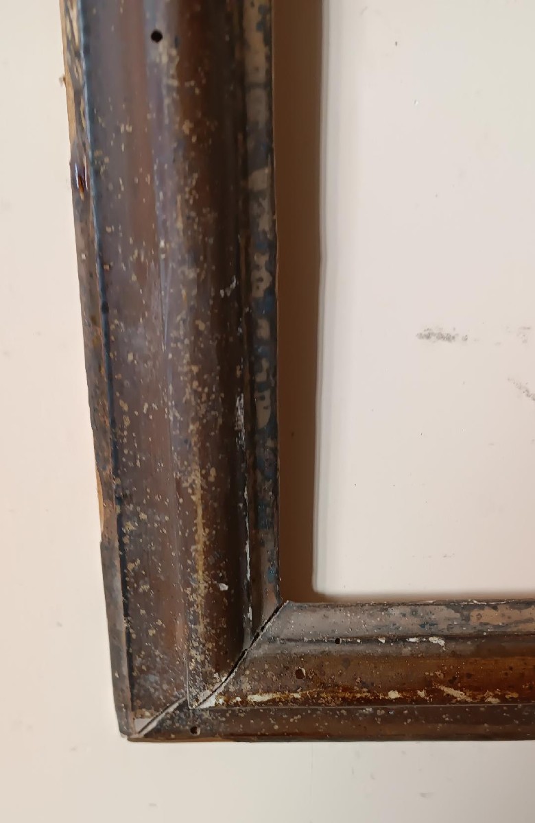 Antica cornice laccata toscana XVIII secolo-photo-2