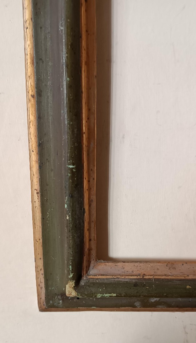 Antica cornice laccata toscana XVIII secolo-photo-3