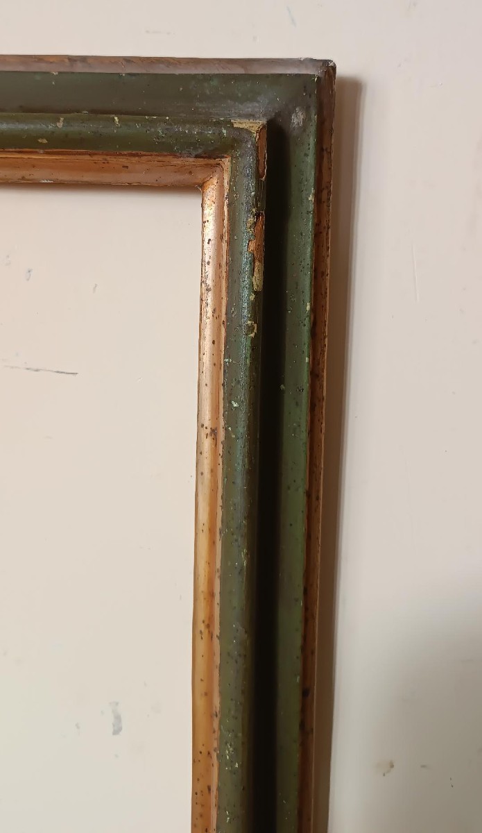 Antica cornice laccata toscana XVIII secolo-photo-4