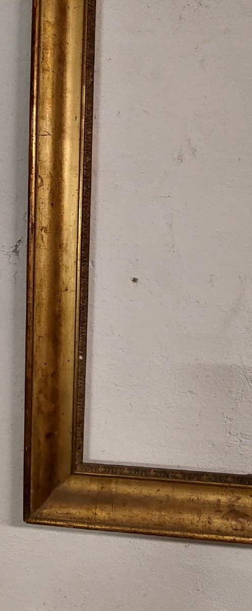 Cornice in  Legno ,   dorata in  foglia oro   XIX secolo -photo-4