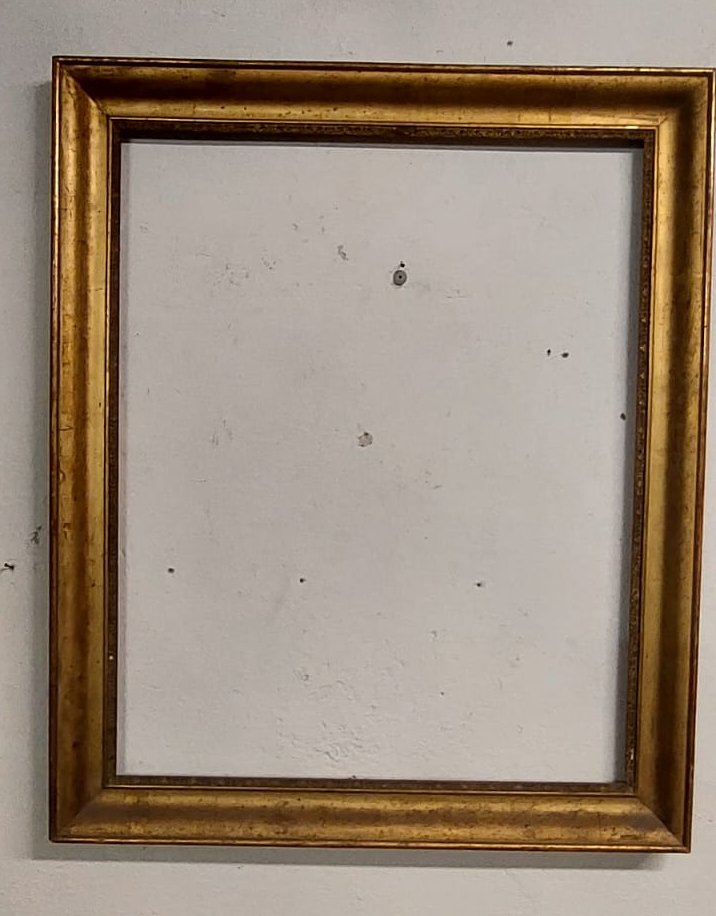 Cornice in  Legno ,   dorata in  foglia oro   XIX secolo -photo-1