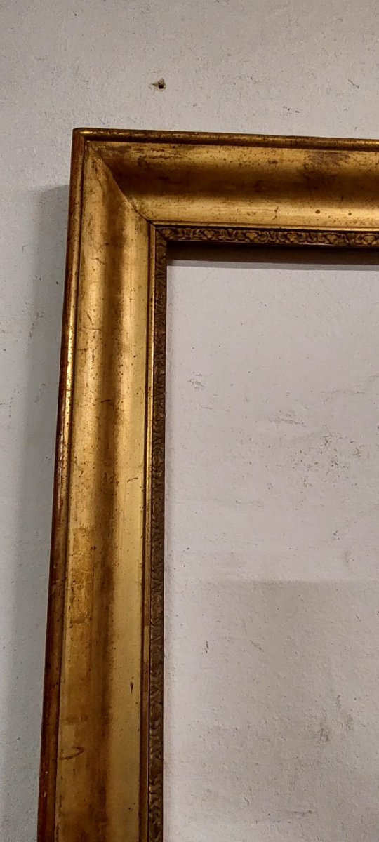 Cornice in  Legno ,   dorata in  foglia oro   XIX secolo -photo-2