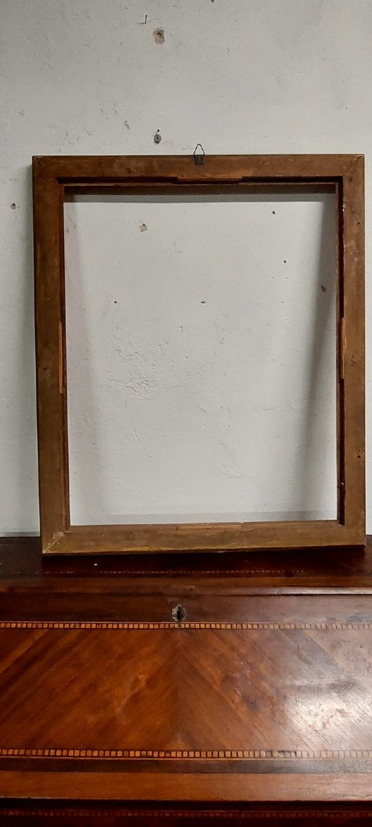 Cornice in  Legno ,   dorata in  foglia oro   XIX secolo -photo-5