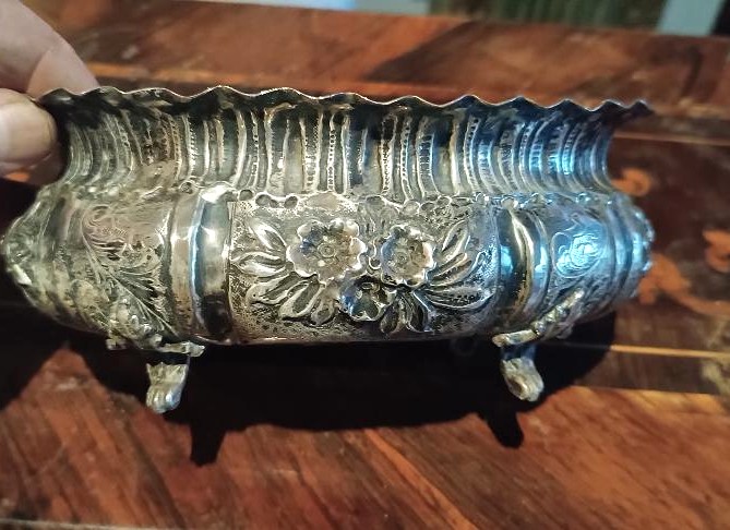 zuppiera in argento cesellato massiccio - italia fine 800 -grammi 328-photo-2