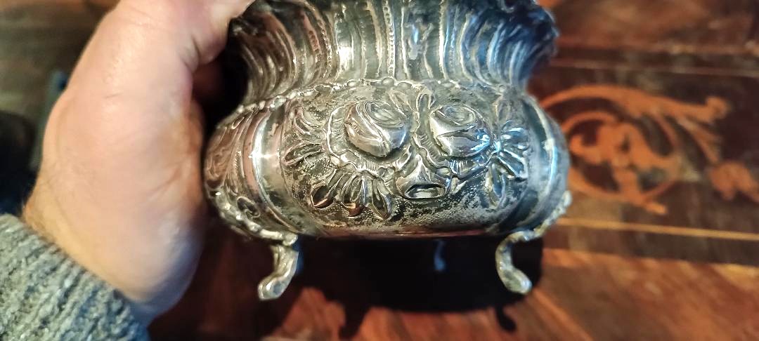 zuppiera in argento cesellato massiccio - italia fine 800 -grammi 328-photo-1
